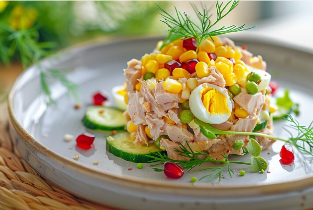 Ідеї сервірування салату з тунцем