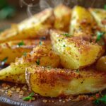 Ziemniaki pieczone w łódeczkach po wiejsku – chrupiąca skórka z piekarnika