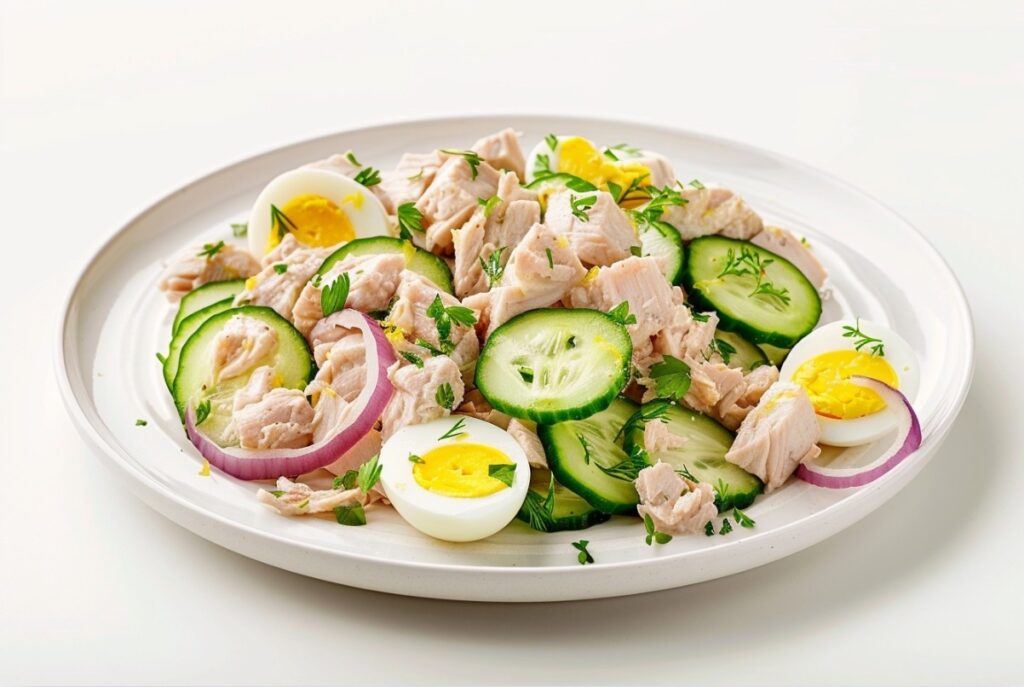 Klasyczna sałatka z tuńczykiem bez majonezu