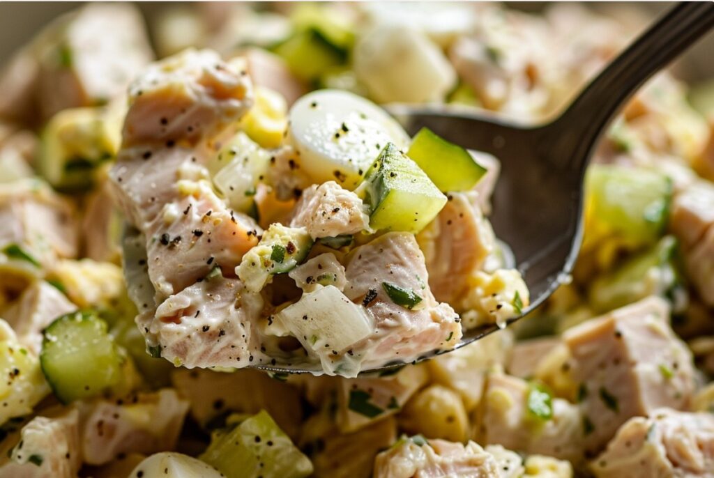 Класичний салат з тунцем та яйцями