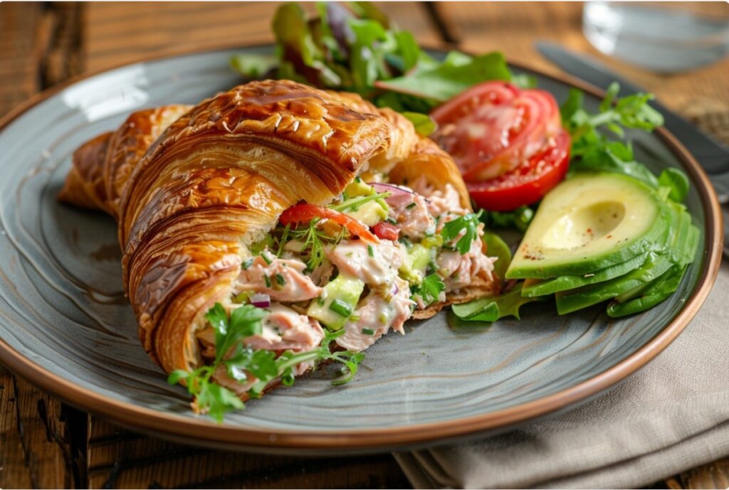 Круасан з тунцем і авокадо — легкий, але поживний варіант