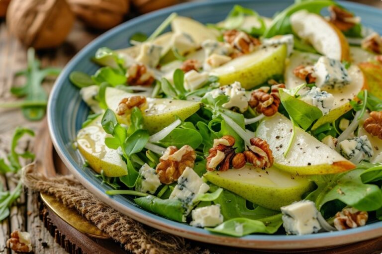 Салат з сиром дорблю та грушею — Sałatki