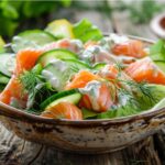 Salmon Salad with Cream Cheese Dressing (20-Minute No-Cook)