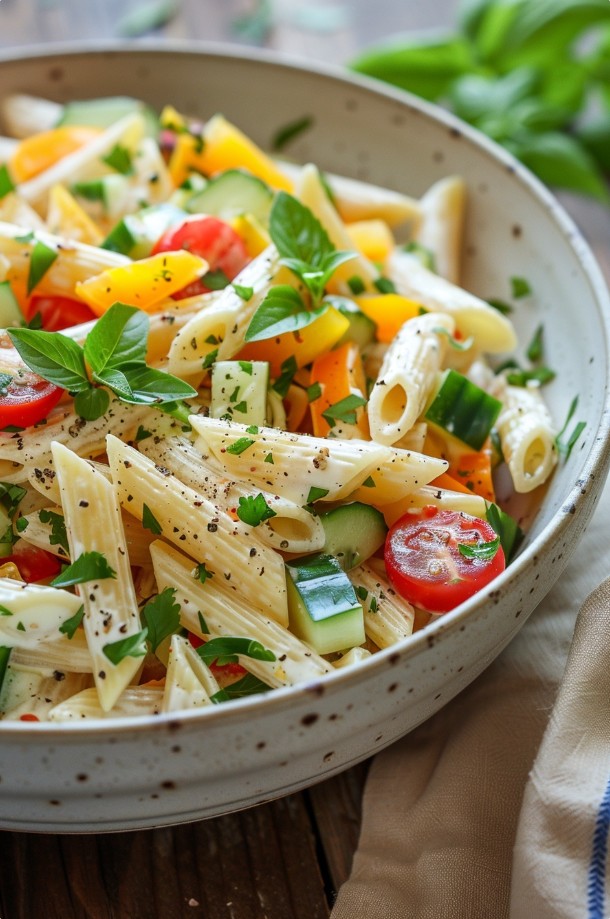 Літні салати з макаронами