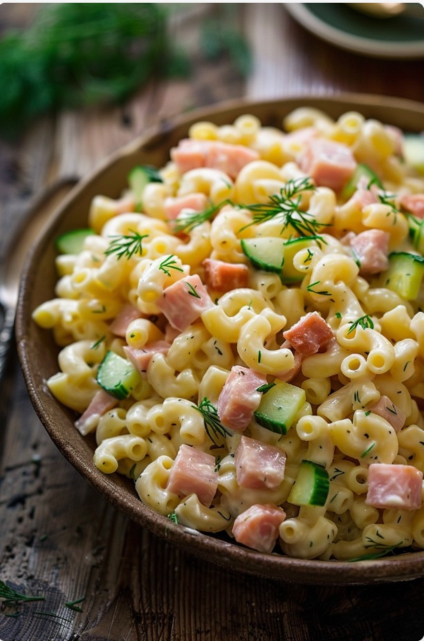 Макаронний салат, приготовлений наперед