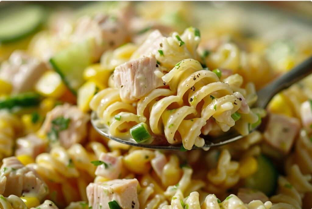 Sałatka makaronowa z tuńczykiem i kukurydzą
