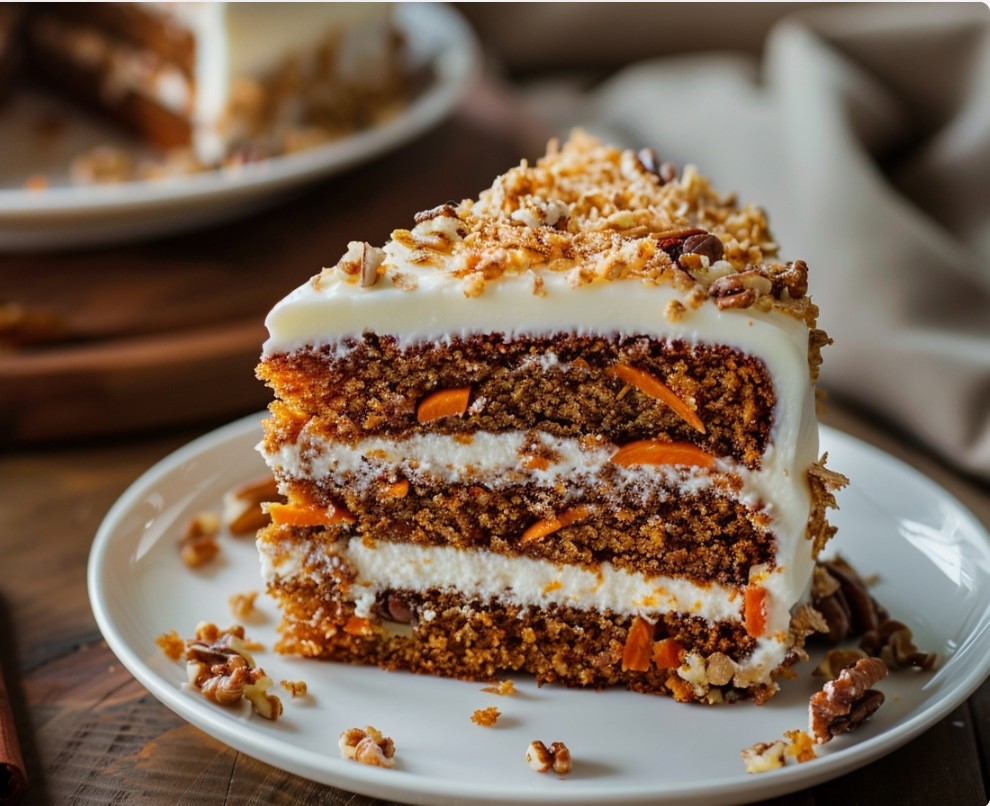 Морквяний пиріг на вівсяному борошні