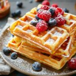 Wafle na kefirze – miękkie i delikatne (przepis do gofrownicy)