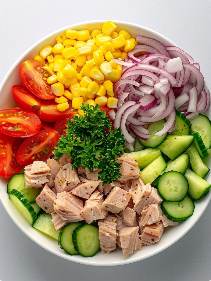 Найкращі овочі для салату з тунцем