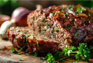 нарізаний м’ясний рулет