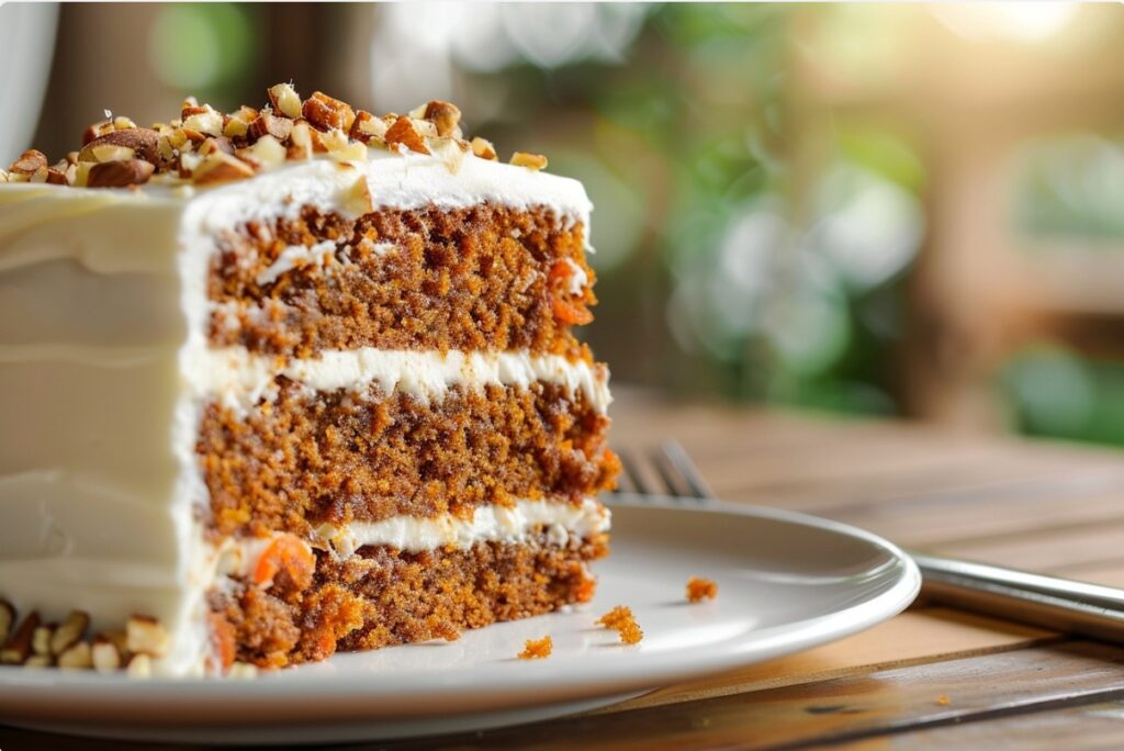 Zarter Möhrenkuchen mit Joghurt