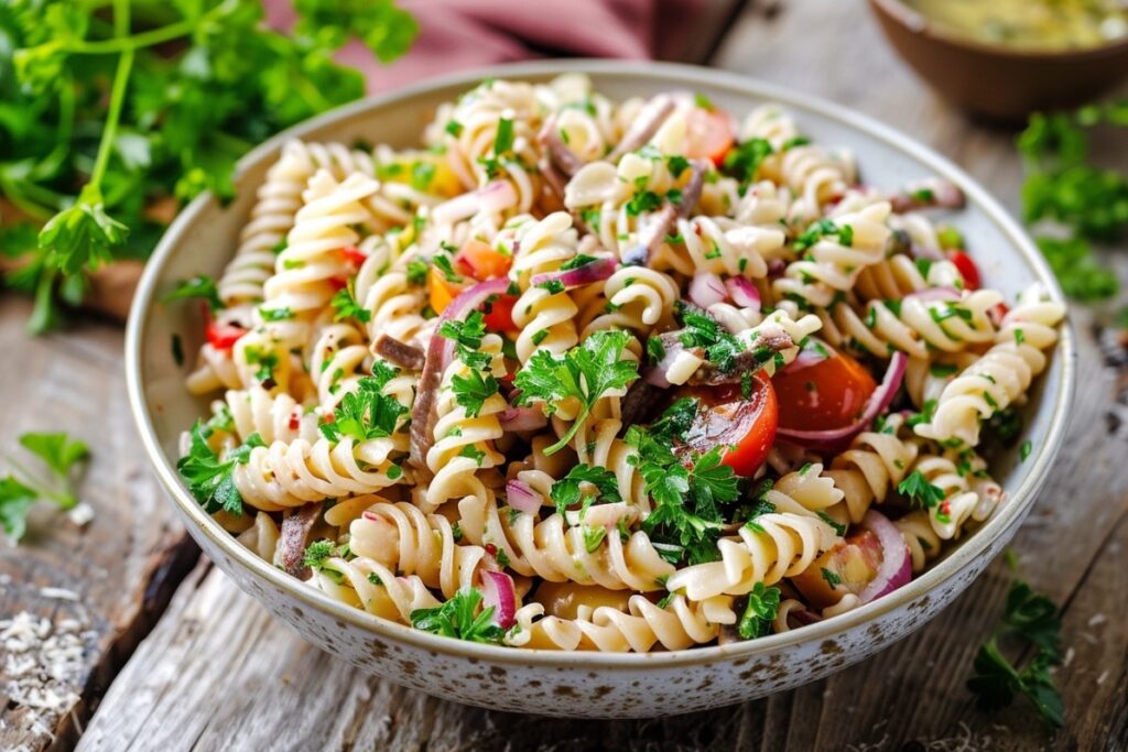 Nudelsalat з анчоусами