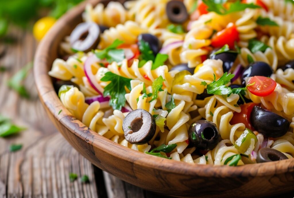 Nudelsalat з оливками