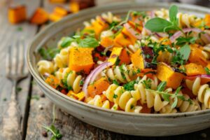 Осінні варіанти салату з макаронами