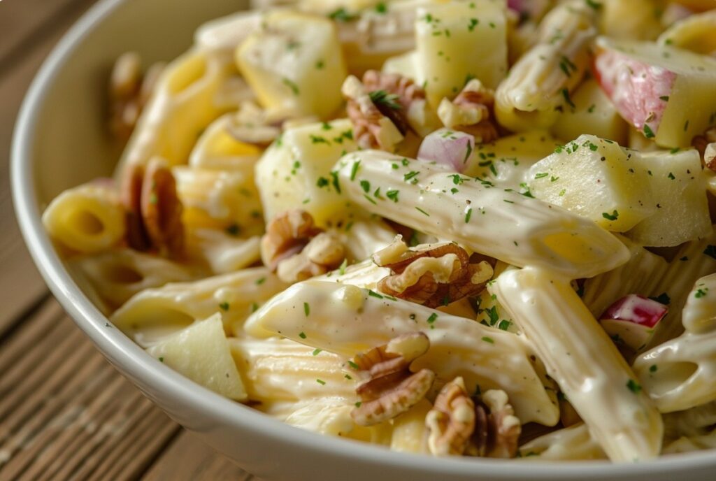 Осінній салат з макаронами та ароматною заправкою