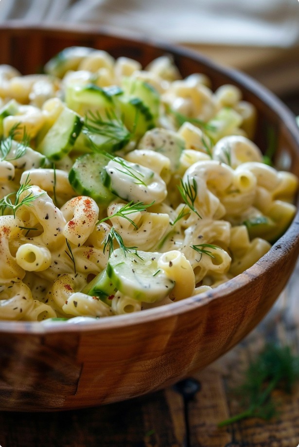 Освіжаючий макаронний салат з йогуртом