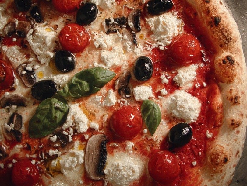 Піца з правильною текстурою тіста