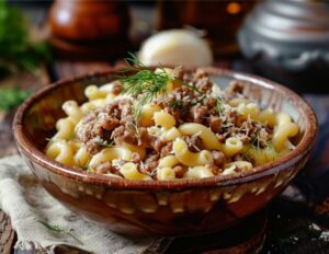 Подавайте в глибоких тарілках порціями по 250–300 г, зверху додайте дрібно нарізану зелень