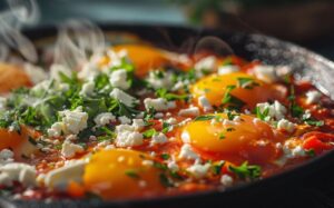 Посипте страву крихтами фети