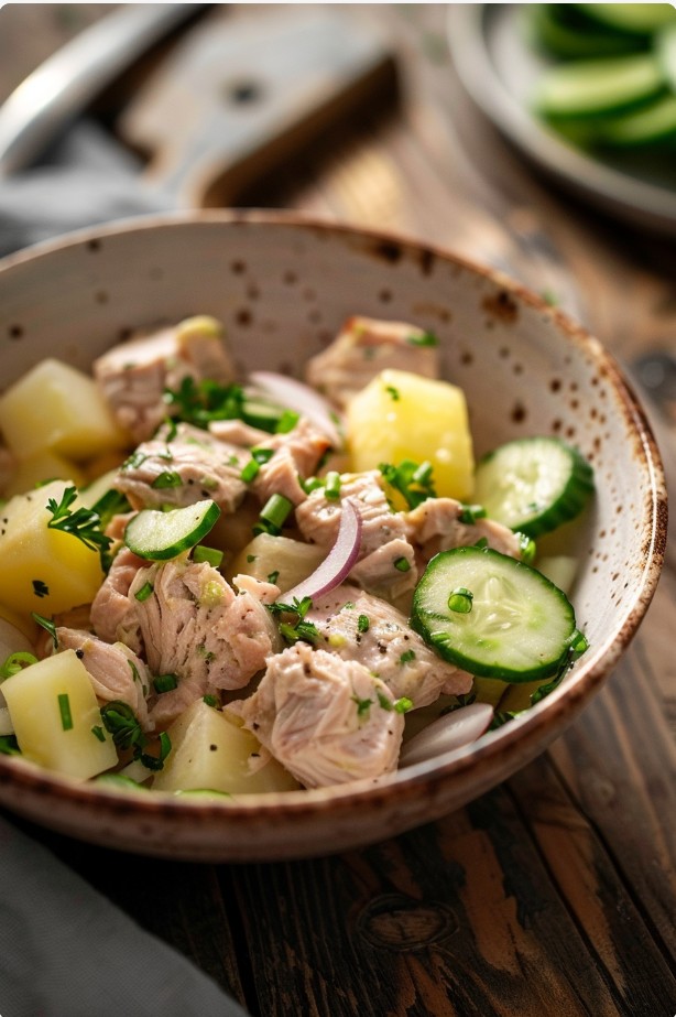 Простий бюджетний салат з тунцем