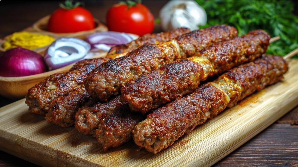 Рум’яні кебаби після приготування