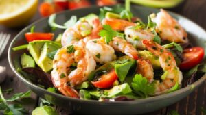 Салат із авокадо та креветками — стильна страва для особливих моментів