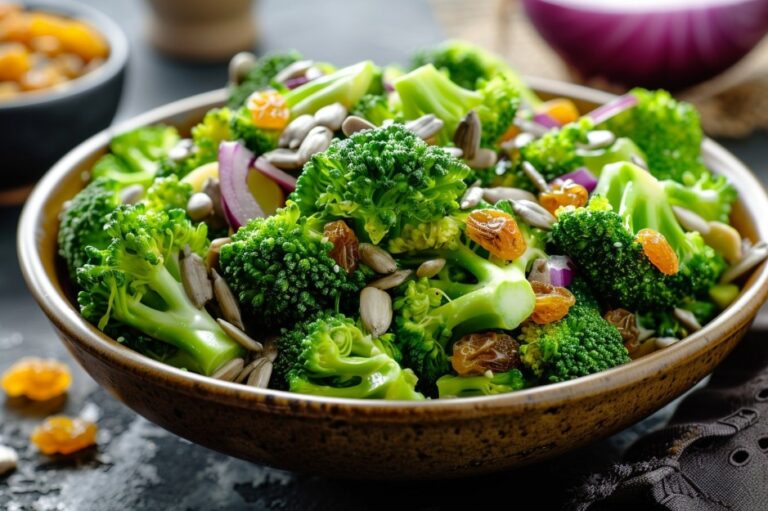 Салат з броколі та родзинками — Sałatki