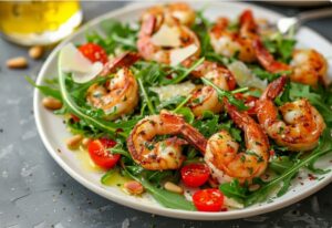 Shrimp, Arugula & Parmesan Salad