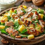 Delikatna sałatka z kurczakiem, ananasem i serem – szybki przepis