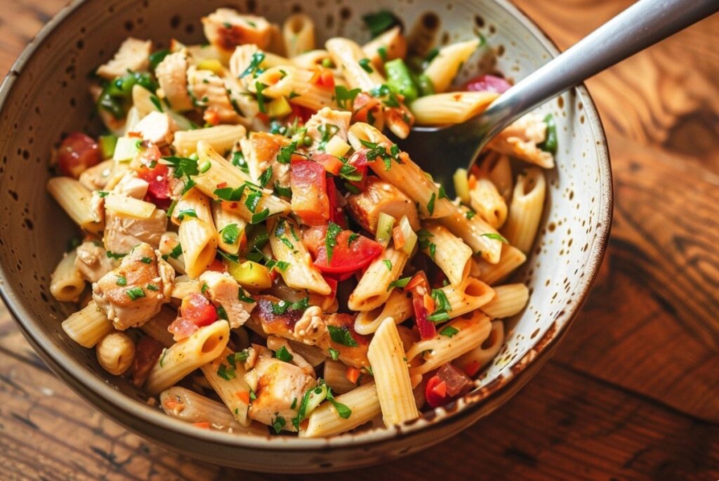 Nudelsalat mit Hähnchen: Fleisch richtig zubereiten