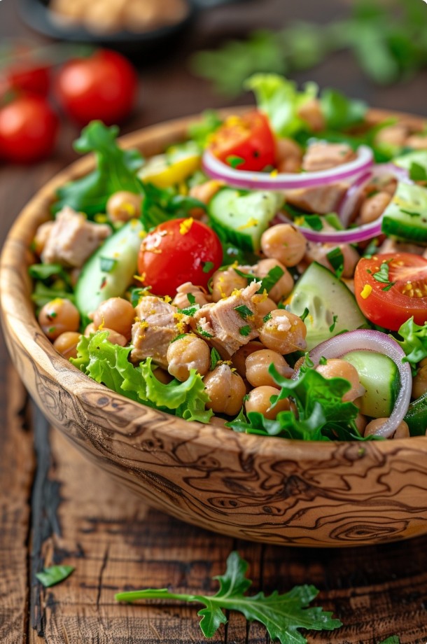 Салат з нутом і тунцем — рецепт на кожен день