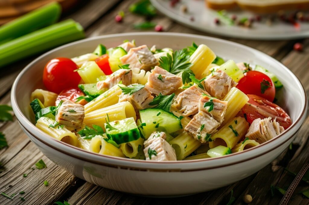 Салат з пастою та тунцем — ідеальна страва для пікніка