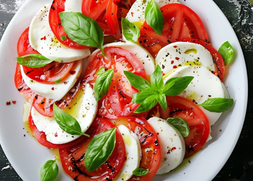 Салат з помідорів та моцарели