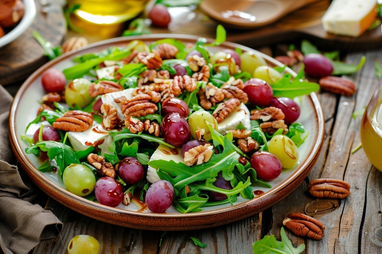 Салат з сиром брі та горіхами для святкового столу