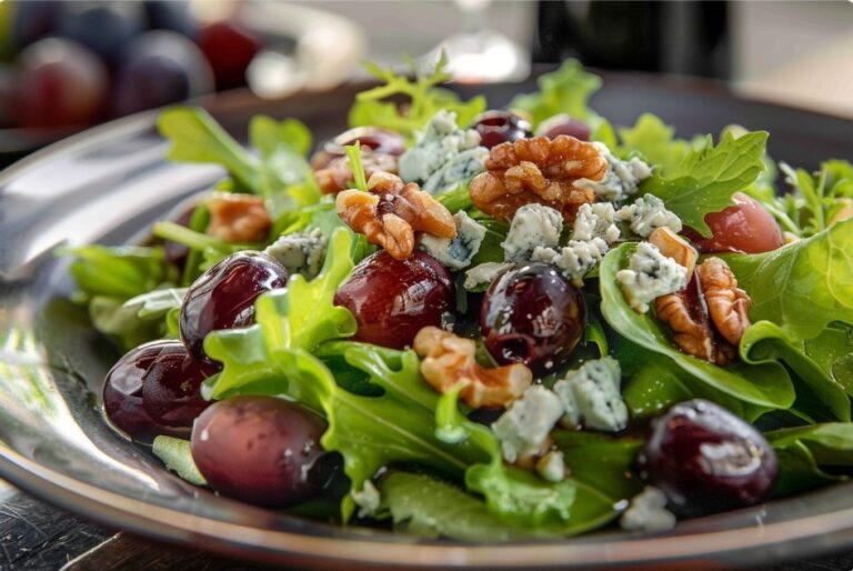 Салат з сиром дорблю та виноградом — Salads