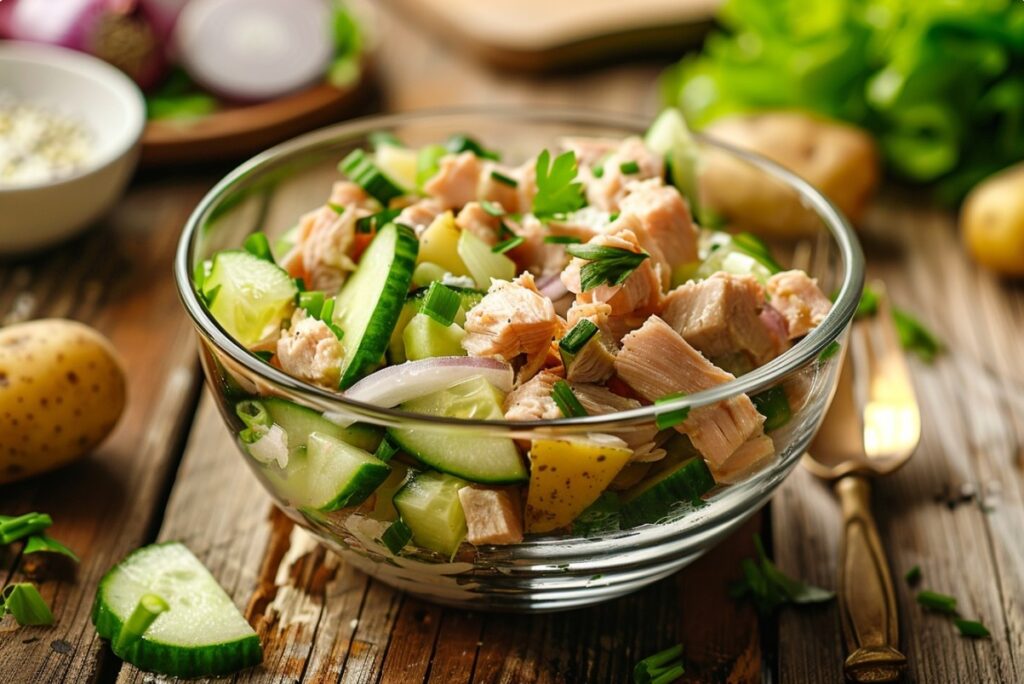 Салат з тунцем дешево і смачно