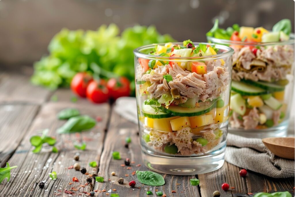 Салат з тунцем для гостей — стильна подача