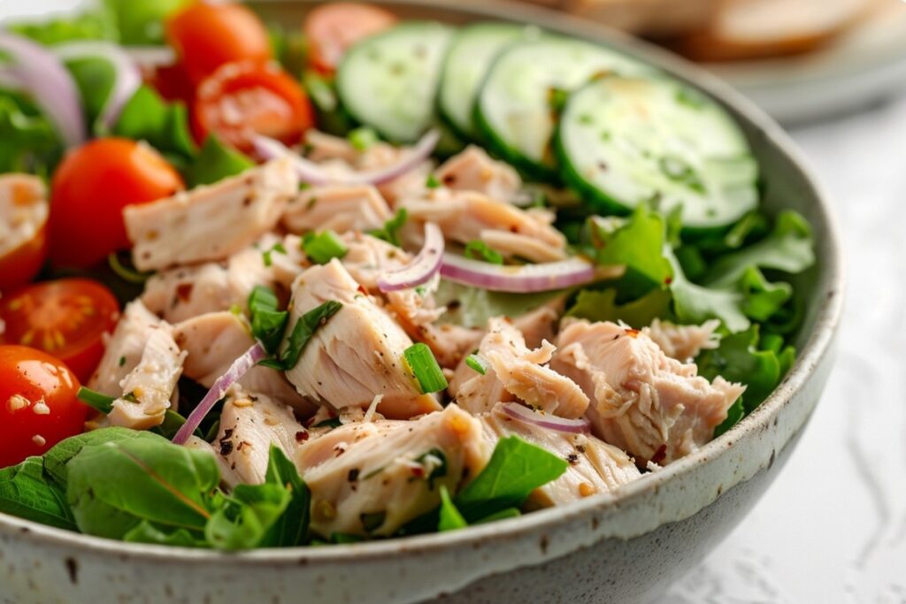 Tuna salad for a light dinner
