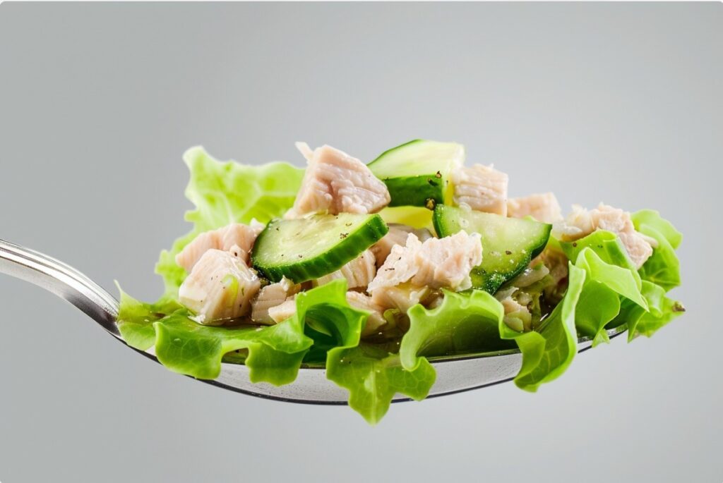 Tuna salad for healthy eating and staying in shape
