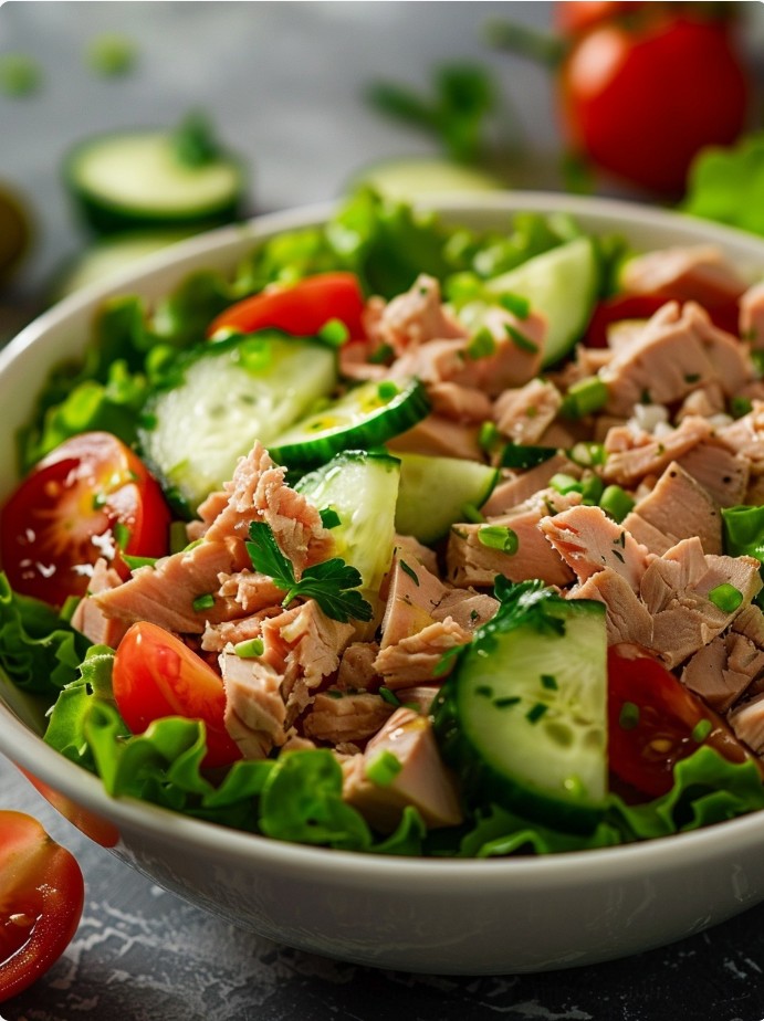 Tuna salad for dinner