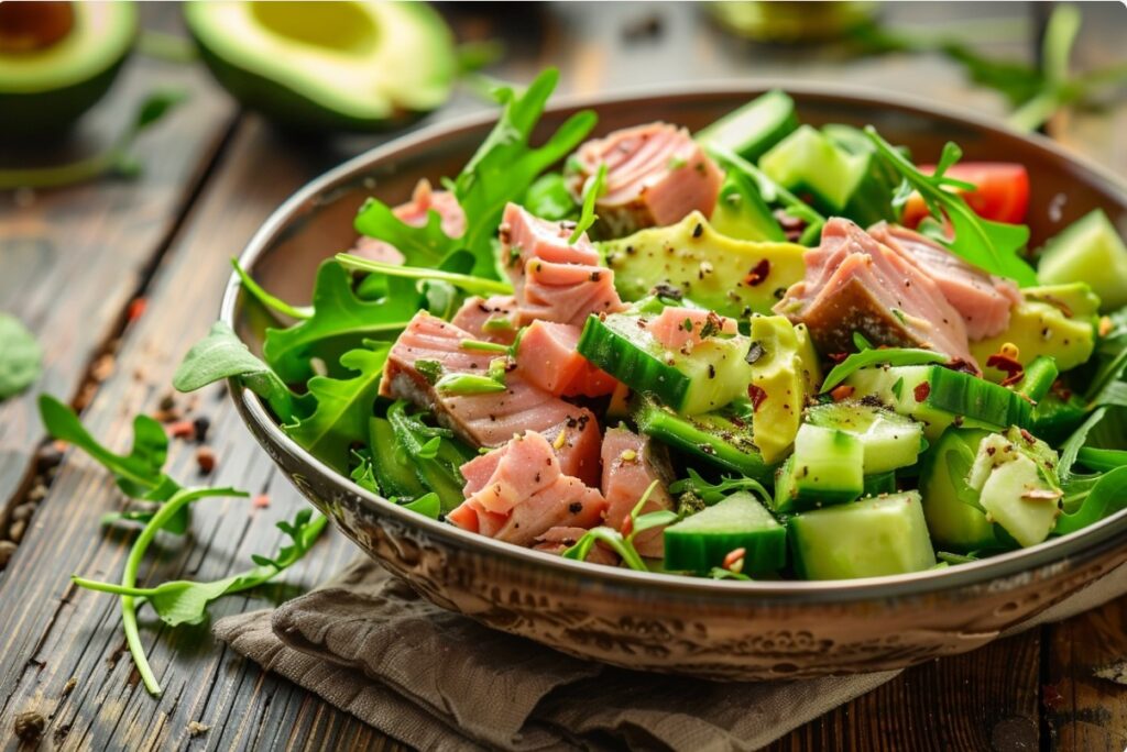 Салат з тунцем і авокадо — ніжний і соковитий