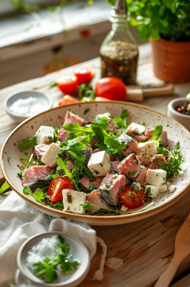 Салат з тунцем і фетою — ідея для легкої вечері