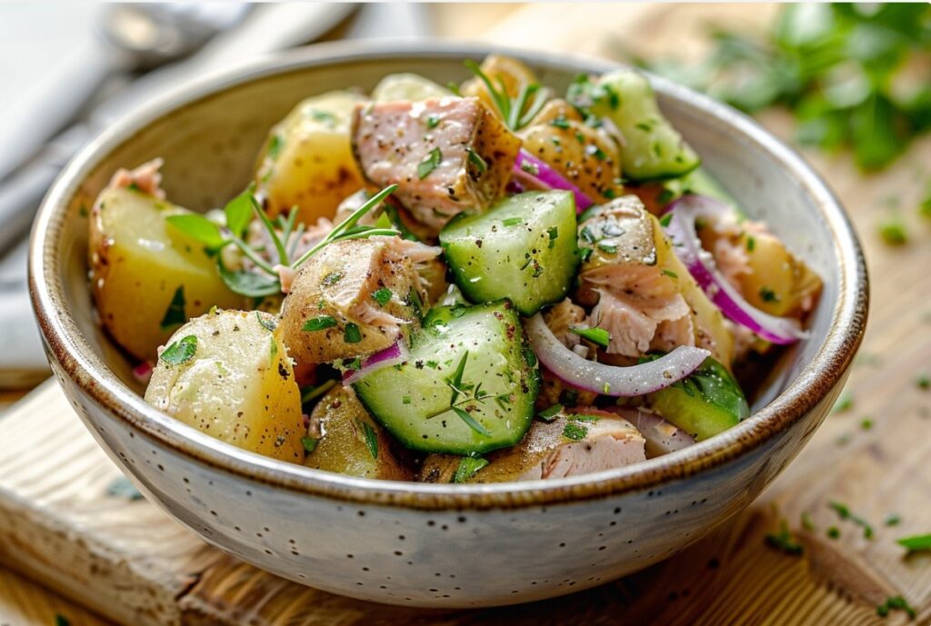 Салат з тунцем і картоплею на кожен день