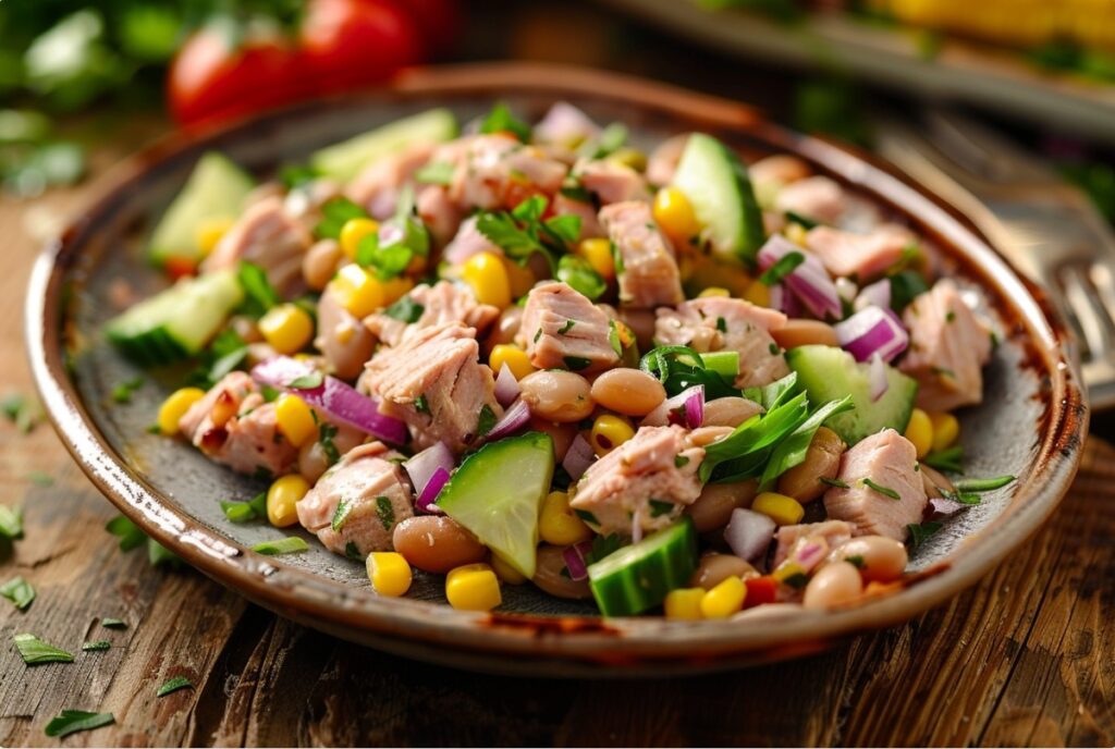 Салат з тунцем і кукурудзою — соковитий і простий