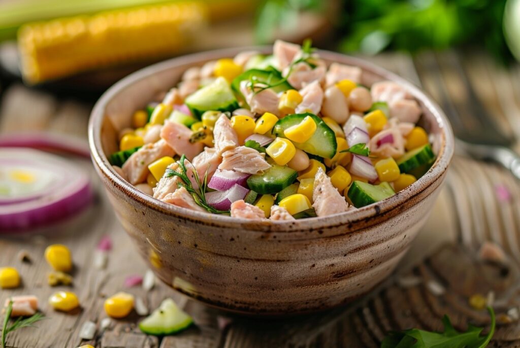 Салат з тунцем і квасолею
