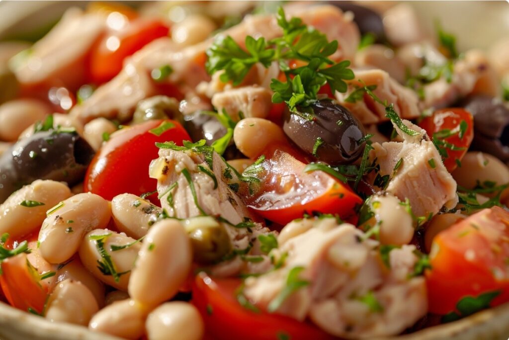 Салат з тунцем і квасолею без майонезу