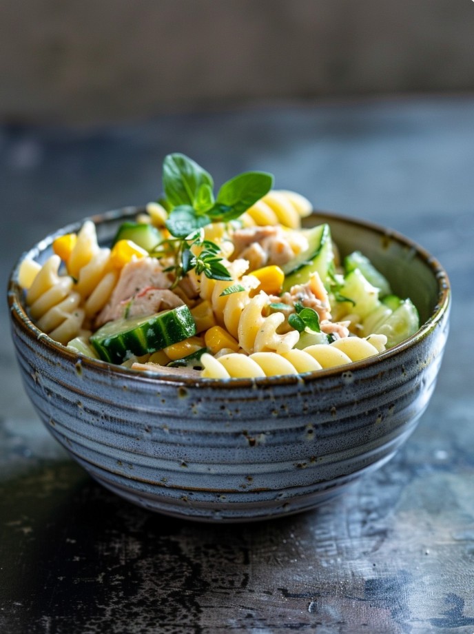 Sałatka z tuńczykiem i makaronem jak w domu