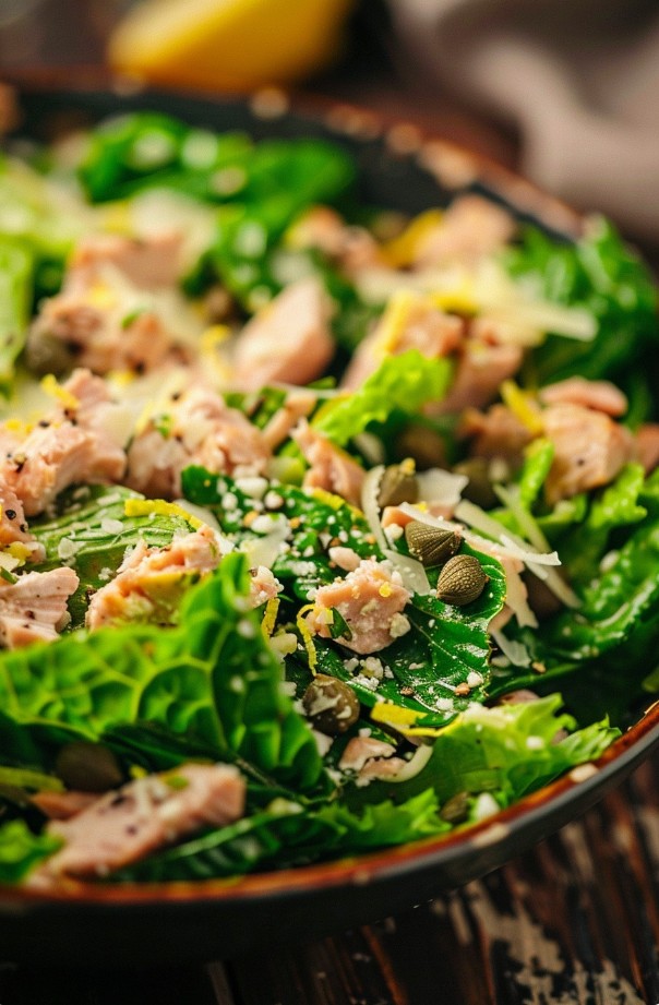 Салат з тунцем і романо без майонезу