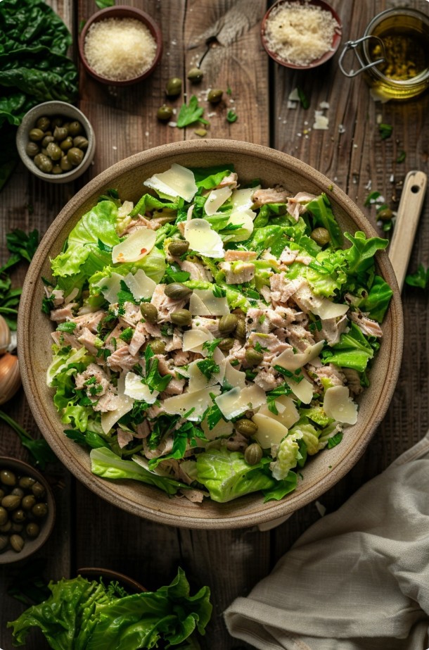 Салат з тунцем і романо — домашній рецепт