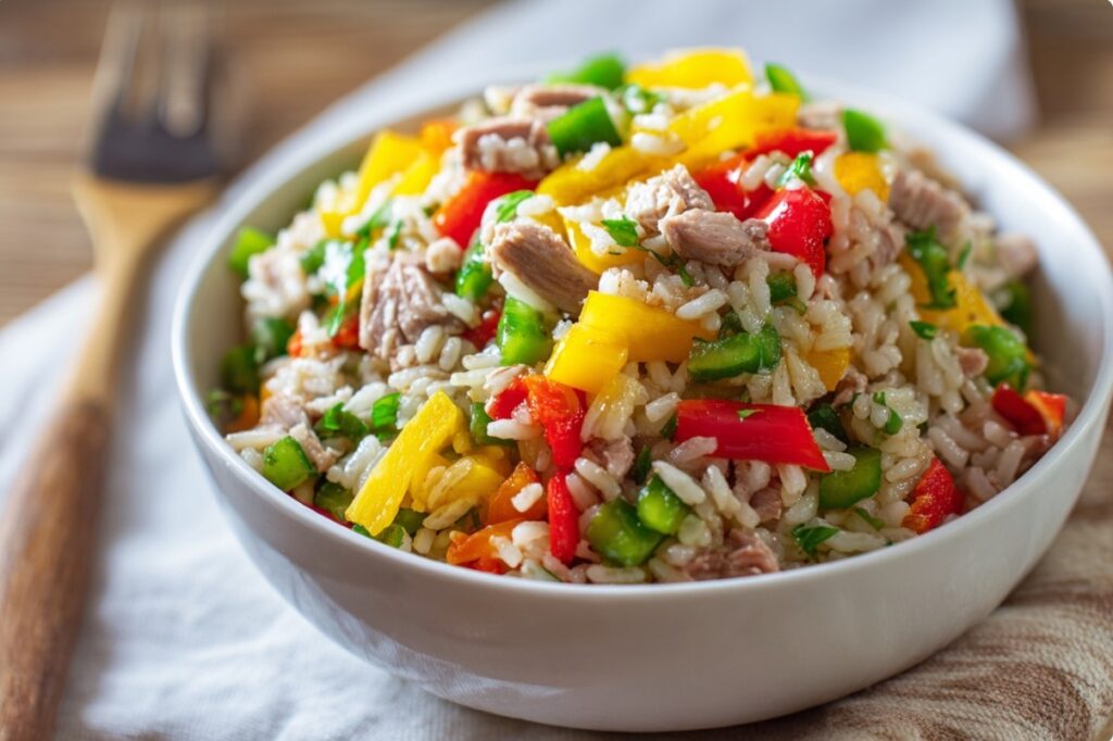 Салат з тунцем і рисом — ідеальний варіант для обіду